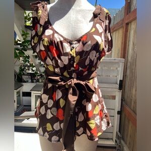 Sleeveless silk blouse size 8.